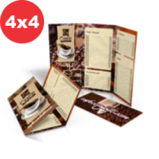 50 Folhetos - 21x29,7cm - 4x4 cores - Couché 120g - Cantos retos e verniz total frente e verso 50 Folhetos - 21x29,7cm - 4x4 cores - Couché 120g - Cantos retos e verniz total frente e verso