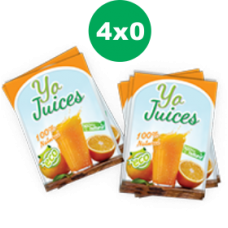 250 Folhetos - 20x27cm - 4x0 cores - Couché 300g - Cantos retos e verniz total frente e verso 250 Folhetos - 20x27cm - 4x0 cores - Couché 300g - Cantos retos e verniz total frente e verso