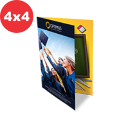 1.000 Folders - 30x20cm - 4x4 cores - Couché 210g - Cantos retos, 01 dobra e laminação fosca total frente e verso 1.000 Folders - 30x20cm - 4x4 cores - Couché 210g - Cantos retos, 01 dobra e laminação fosca total frente e verso