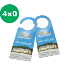 50 Cabides de aviso - 8,5x19,88cm - 4x0 cores - Couché 300g - Corte especial padrão e laminação brilho total frente e verso 50 Cabides de aviso - 8,5x19,88cm - 4x0 cores - Couché 300g - Corte especial padrão e laminação brilho total frente e verso