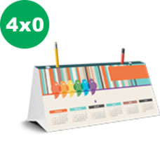 1.000 Calendários de mesa (porta canetas) - 20x10cm - Couché 300g - Corte e vinco padrão e laminação fosca total frente e verso 1.000 Calendários de mesa (porta canetas) - 20x10cm - Couché 300g - Corte e vinco padrão e laminação fosca total frente e verso