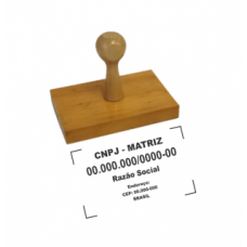 01 Carimbo manual (CNPJ)