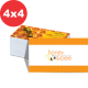 500 Cartões de visita - 9x5cm - 4x4 cores - Couché 300g - Cantos retos e laminação fosca total frente e verso