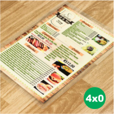 01 Cartaz - 29,7x42cm - 4x0 cores - Couché 115g - Plastificado