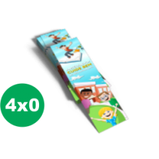 100 Marcadores de página - 5x22,5cm - 4x0 cores - Couché 300g - Cantos retos e laminação total brilho frente 100 Marcadores de página - 5x22,5cm - 4x0 cores - Couché 300g - Cantos retos e laminação total brilho frente