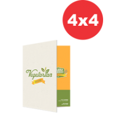 1.000 Pastas c/ bolsa colada - 44x31cm - 4x4 cores - Couché 300g - Corte e vinco padrão, laminação fosca total e verniz brilho localizado, ambos frente e verso