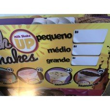01 Placa adesivada - 200x100cm - 4x0 cores - PVC 2mm e vinil branco brilho ou fosco - Sem acabamento