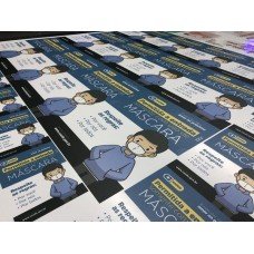 01 Placa impressa - 50x50cm - 4x0 cores - PVC 1mm - Sem acabamento 01 Placa impressa - 50x50cm - 4x0 cores - PVC 1mm - Sem acabamento