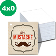 1.000 Tags - 4,4x5cm - 4x0 cores - Couché 300g - Cantos retos, furo e laminação verniz brilho total frente 1.000 Tags - 4,4x5cm - 4x0 cores - Couché 300g - Cantos retos, furo e laminação verniz brilho total frente